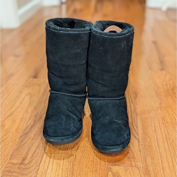 Bearpaw Size 9 Black Emma Short Genuine Sheepskin Lined Boots - Picture 3 of 9